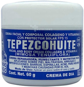 DEL INDIO PAPAGO White Tepezcohuite Crema de día 2.12 oz / 2.02 fl oz