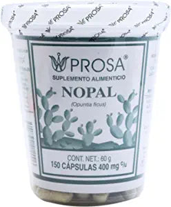 Prosa Nopal Capsules, 150 x 400 mg Capsules, Nopal Penca